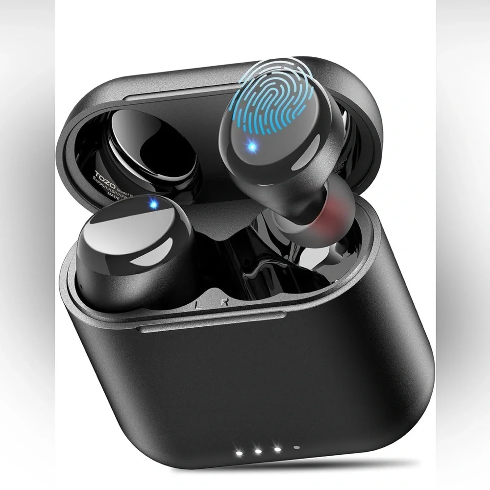 TOZO Black Wireless Earbuds